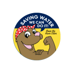 Saving Water, We Can Do It! Sticker Roll