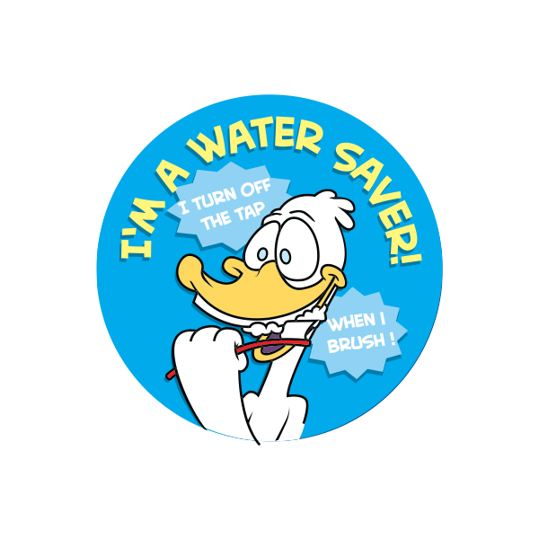 I'm a Water Saver! Sticker Roll
