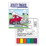 Utility Truck Watercolor Paint Book