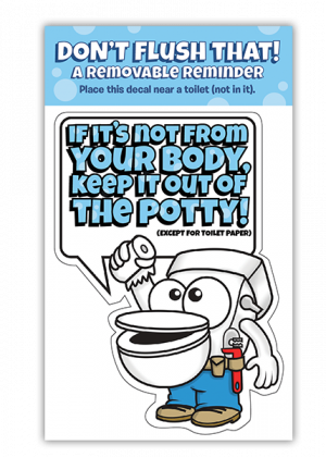 Don't Flush Decal