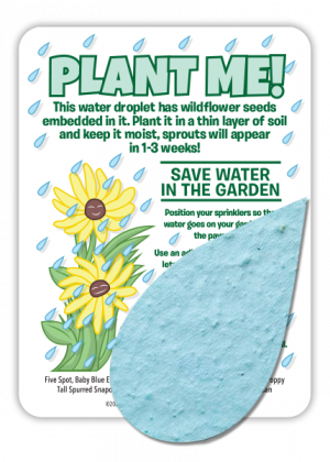 Save Water Seed Paper