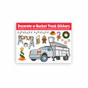 Decorate-a-Bucket Truck Sticker Sheet