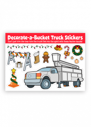 Decorate-a-Bucket Truck Sticker Sheet - Image 1