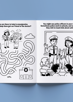 Meet the Police Coloring Book - Image 2