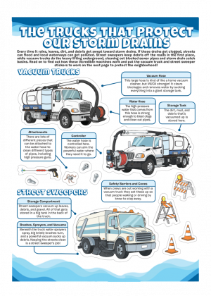 Vacuum Truck/Street Sweeper Sticker Sheet